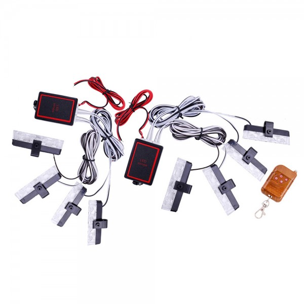 Set 8 Lampi, bara din fata, telecomanda