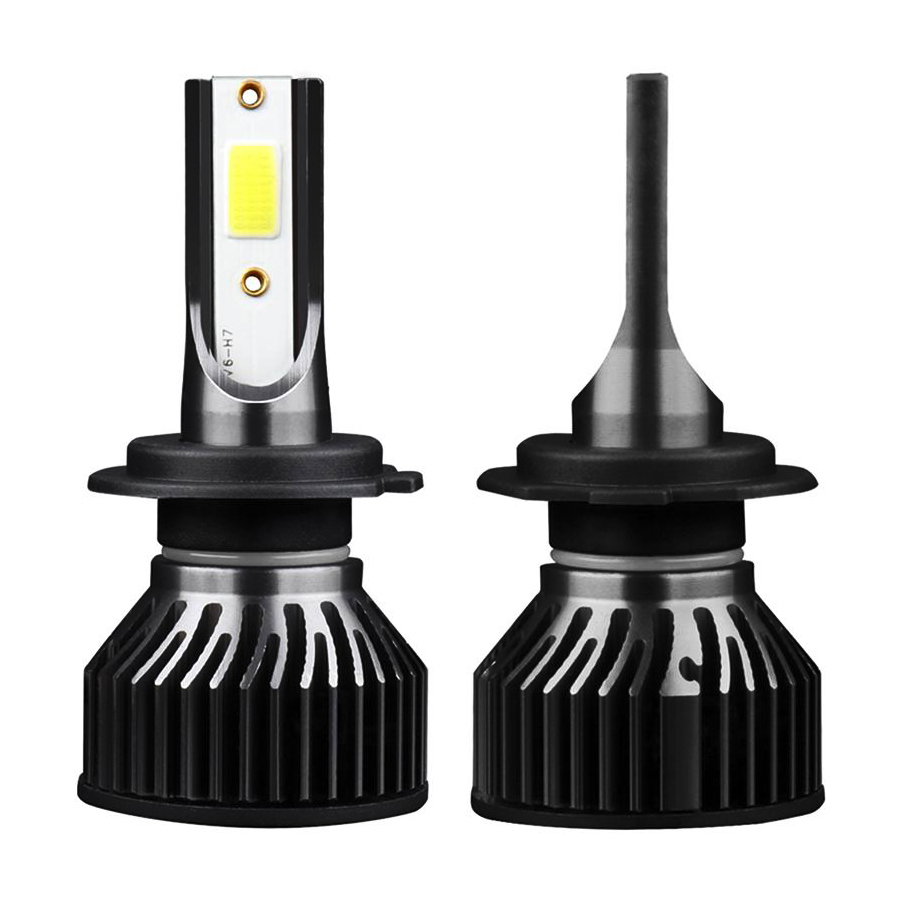 Set 2 Becuri auto LED COB, model F2 H4, doua faze, 100W