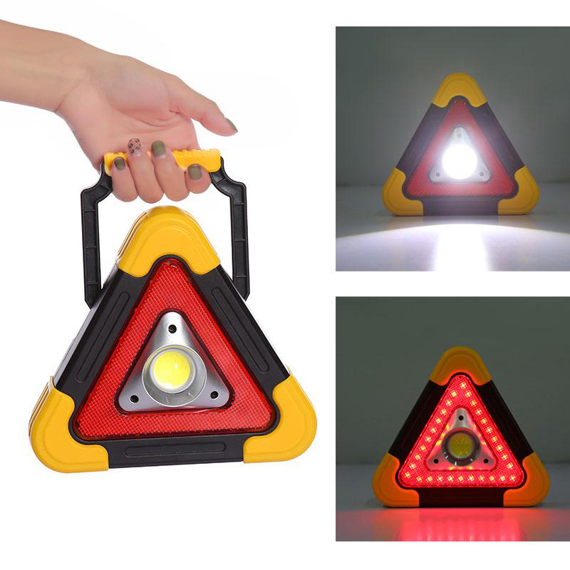 Lampa de avertizare avarie, LED COB, incarcare solara, USB