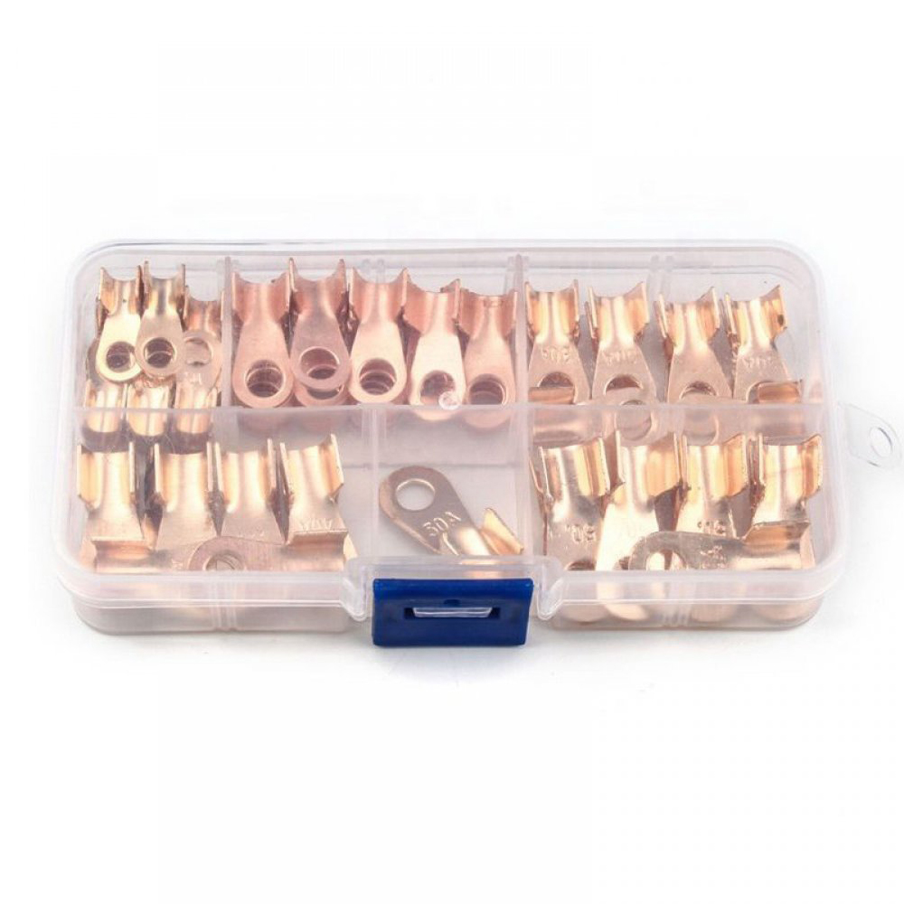Set papuci conectori electrici, cupru, 80 piese