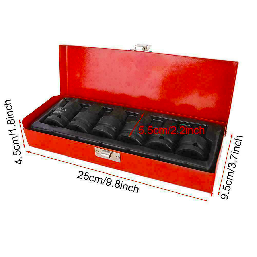 Trusa profesionala chei tubulare 3/4”, 6 piese