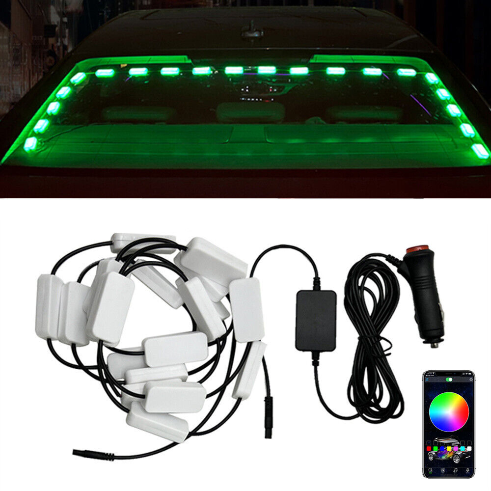 Set 20 LED lumini ambientale pentru luneta, RGB neon