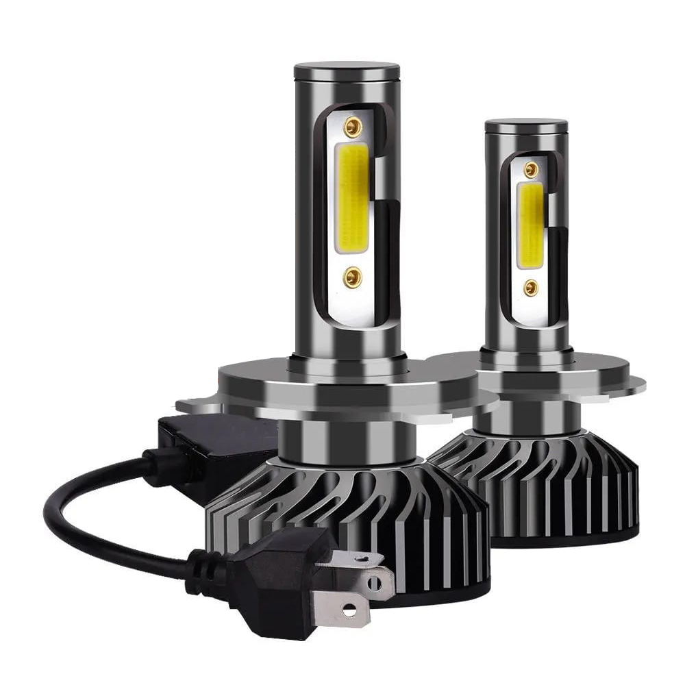 Set 2 Becuri auto LED F2 H4, doua faze, Canbus, 100W/set