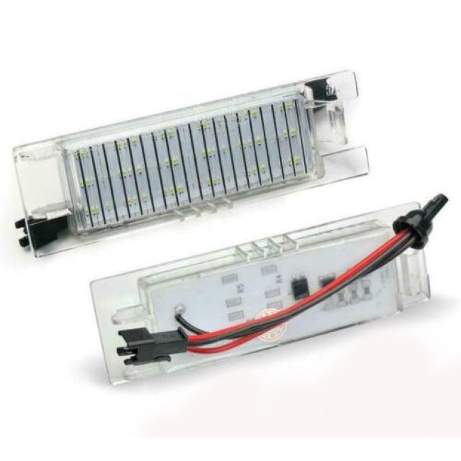 Set 2 x lampi LED iluminare numar inmatriculare, 3W,  12V
