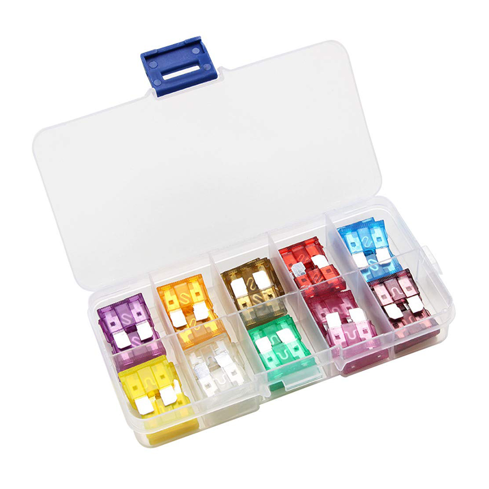 Set sigurante auto, 3A/40A, 50 piese