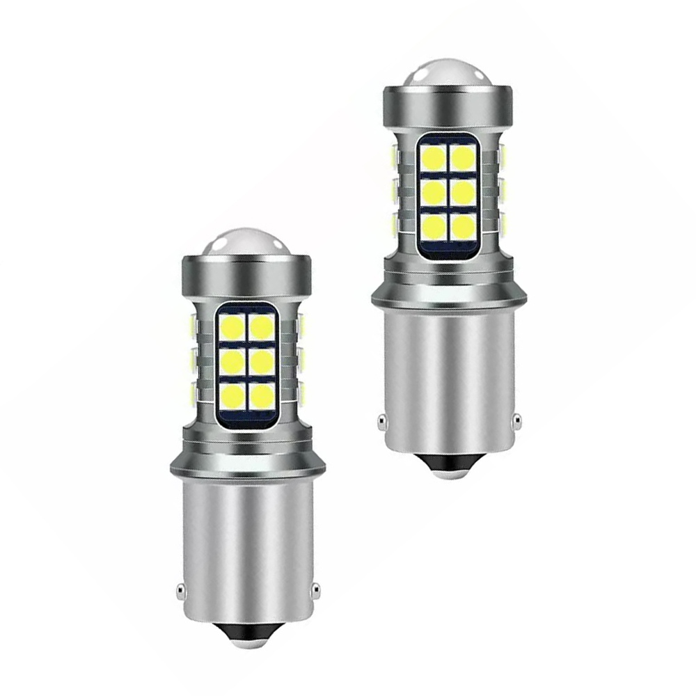 Set 2 x Becuri auto LED, 1156, 21W/bec, 27LED, 12/24V, 6500K