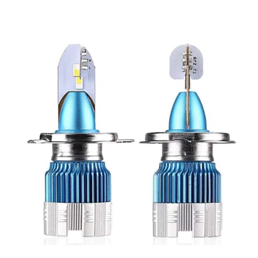 Set 2 becuri auto Mi2LED H4, doua faze, 50W/set, 12/24V, 6000K