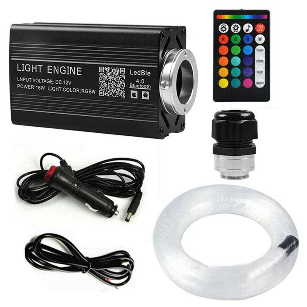 Kit lumini RGB pentru plafon 12V, 500 fire 0.75mm/2m, telecomanda