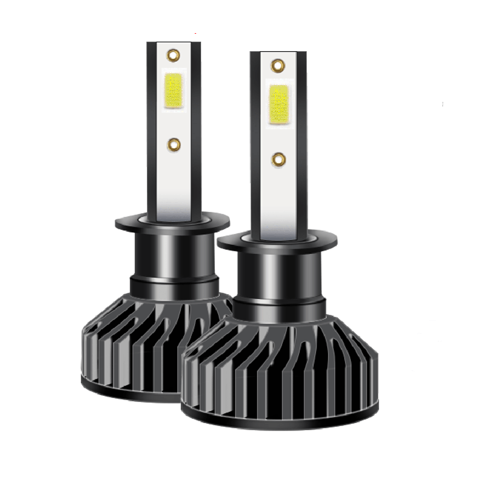 Set 2 x Becuri auto LED F2 H1, COB, 100W/set, 12V, 6500K