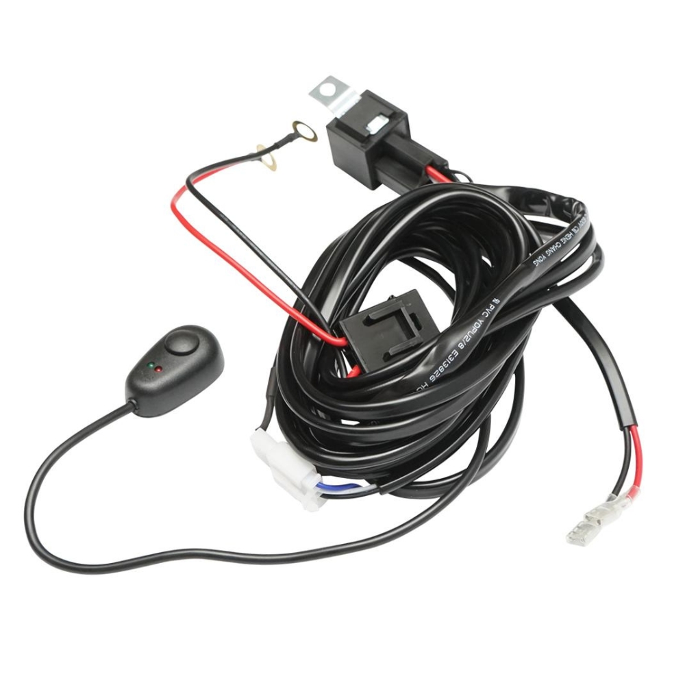 Cablu cu buton si releu pentru proiector, 3 metri, 12V/40A, 480W