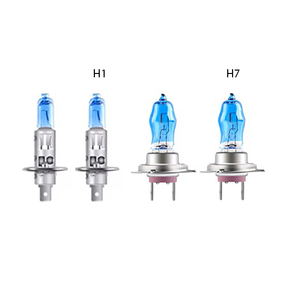 Set 2 x Bec auto cu efect Xenon, soclu H1/H7, 100W/set