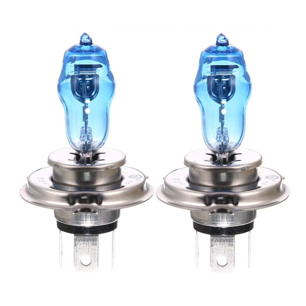 Set 2 x Bec auto cu efect Xenon, H4, 2 faze, 100W/set