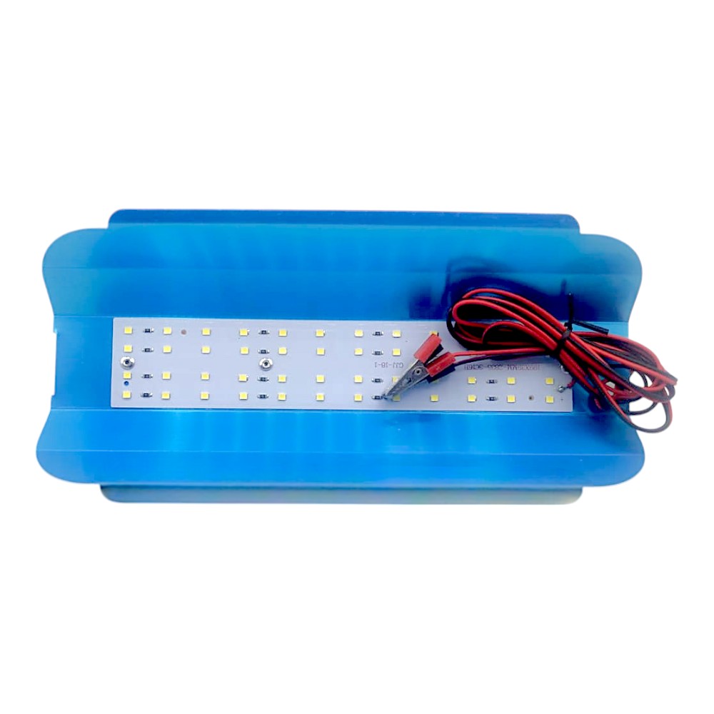 Lampa de lucru LED 48SMD 50W, 12V, cu clesti, aluminiu