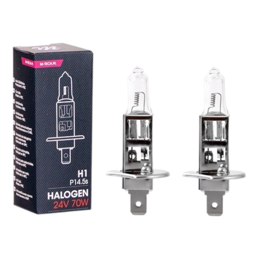 Set 2 becuri auto halogen H1, 140W/set, 24V, 3500K