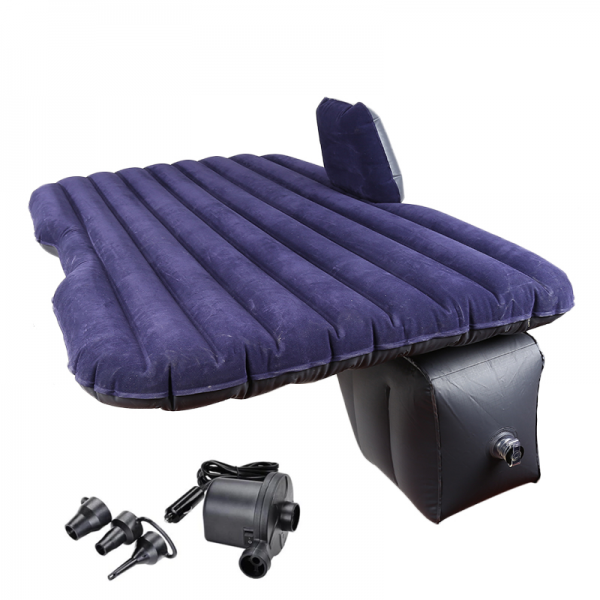 Saltea gonflabila pentru masina cu 2 perne si pompa auto 12V